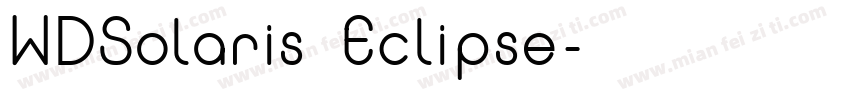 WDSolaris Eclipse字体转换